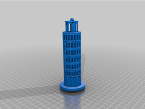 eğilme kule pisa dolma kalem bic 3d print model - Mito3D