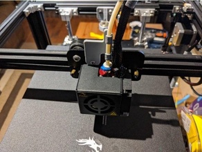 creality ender 5 bowden strain relief cable management 3d print model - Mito3D