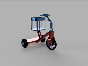 jouet tricycle nounours kangourou 3d print model - Mito3D