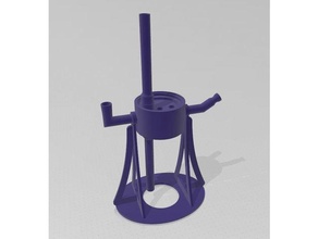 jumbo mason jar gravity pipe remix 3d print model - Mito3D