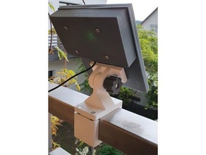 handrail mount solar panel diy 3d print model - Mito3D