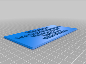 angepasst Etikettentest 3d print model - Mito3D