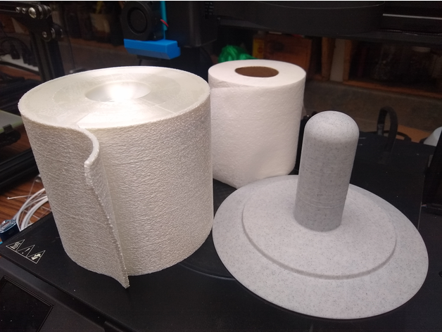 toilet paper holder 3D print model - Mito3D
