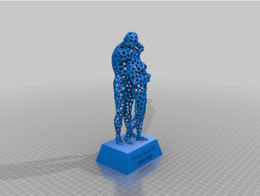 customized sweethearts - statue fordave wedding anniversary 3d print model - Mito3D