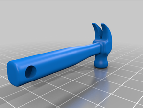 Schlüssel fob Hammer 3d print model - Mito3D