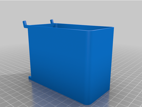 customized peg board box 3d print model - Mito3D