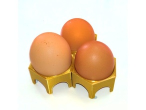 hex egg stand 3d print model - Mito3D