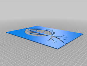 orgânico composto estêncil 3d print model - Mito3D