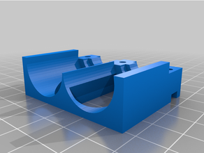 dual e3d v6 mount color extruder extrusion material hotend hypercube 3d print model - Mito3D