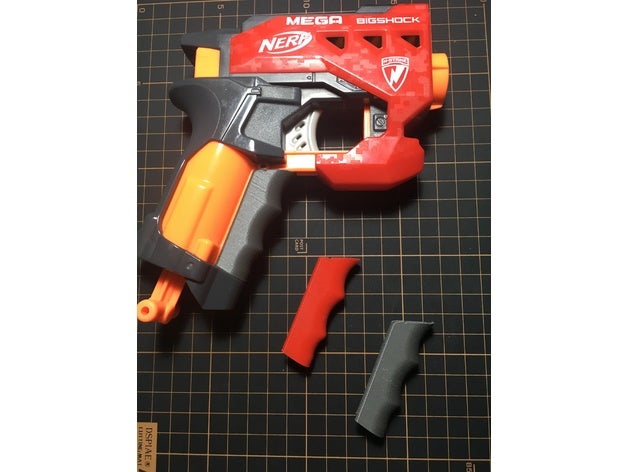 nerf méga secousse poignée couverture gaine 3D print model - Mito3D