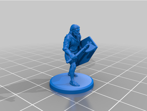 classical antiquity - barbarian axemen 20mm 25mm axe historical infantry tabletop gaming wargaming 3d print model - Mito3D