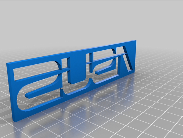 cartel asus LED póster lámpara lampara ligero logo USB 3D print model - Mito3D