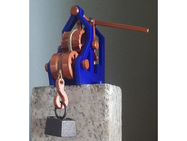 elevador leonardo estoque inventor vinci maqueta mecanismo brinquedo 3D print model - Mito3D