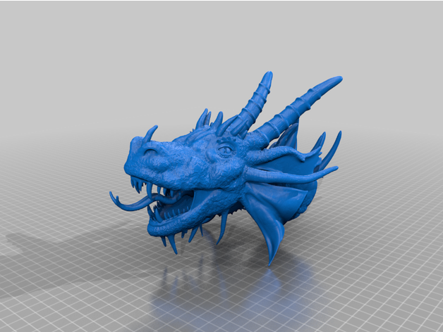 dragon head 3D print model - Mito3D