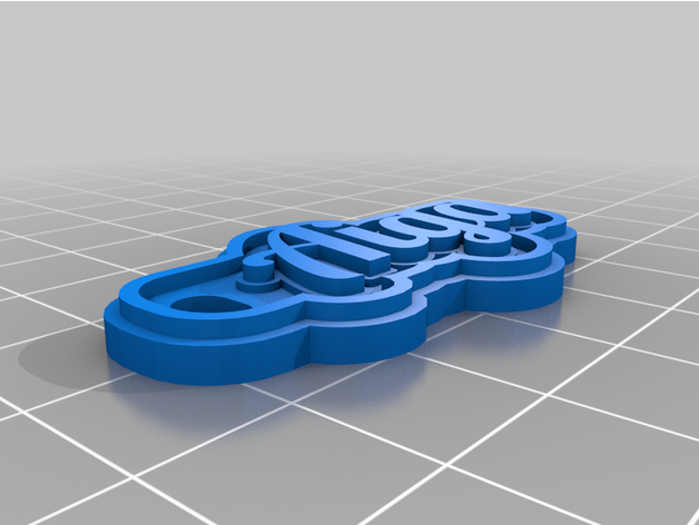 personnalisé multiligne fini 3D print model - Mito3D