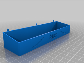 apoyo pices verter panneau ejecutar especias estante tablero 3d print model - Mito3D