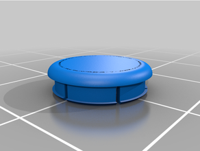 circular indicator light cover - eg electric stove freecad replacement small parts transparant 3d print model - Mito3D