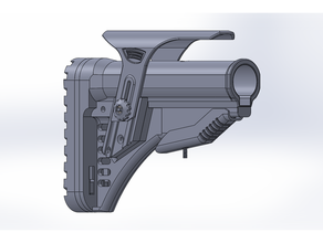 buttstock ar15 pistola ad aria azione tattico vr auricolare 3d print model - Mito3D