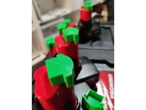 torrada Milwaukee m12 bateria cápsulas montagens 3d print model - Mito3D
