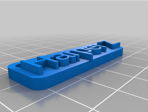 hzmy customized clever tag 3d print model - Mito3D