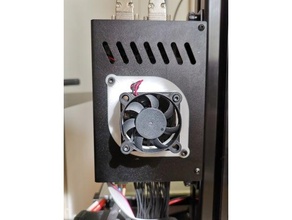 formbot t rex 3 ventilador 5010 8010 adaptador conducto tirano saurio Rex 3d print model - Mito3D