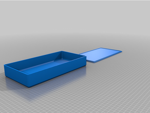 customized box & lid text parametric test 3d print model - Mito3D