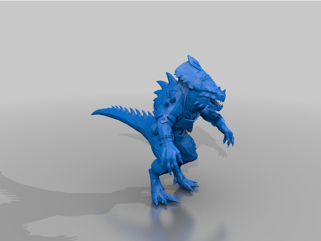 gor rok wtw Liazrdmen personagem dnd homem lagarto serafão whfb 3D print model - Mito3D
