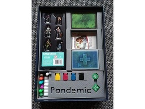 pandemic boardgame insert 3d print model - Mito3D