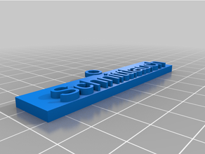 schnittlauch schild personalizado 3d print model - Mito3D