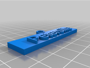petersilie schild personalizzato 3d print model - Mito3D