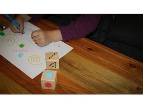art dé modèle cube Montessori activité cerveau enfants ds DIY facile impression famille graphisme gamins apprendre motricit motricité psychomotricité racines 3d print model - Mito3D