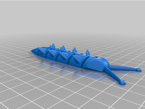 doomslug - skyward animal articulated brandon sanderson creature cute flexi flexible scifi slug snail 3d print model - Mito3D