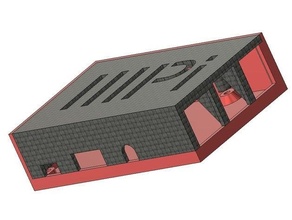 monopi 3b+ caso funda monoprecio mini delta mpmd frambuesa pi 3d print model - Mito3D