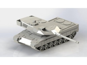 leopar 2 ana savaş tank 3d print model - Mito3D