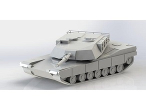 m1a1 ablums principal batalla tanque 3d print model - Mito3D