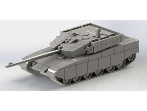 ztz 99a principal batalla tanque 3d print model - Mito3D
