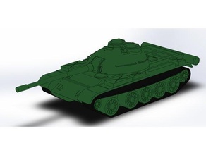 t 54 tank 3d print model - Mito3D