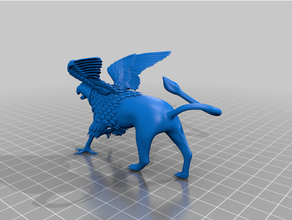 grifo dnd miniatura mazmorras dragones 3d print model - Mito3D