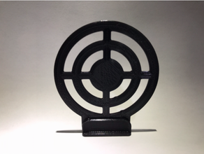 2-piece simple targets - airsoft nerf target shooting 3d print model - Mito3D