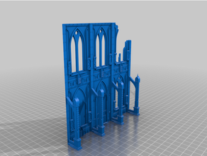 40k basilica administratum - split 3d print model - Mito3D