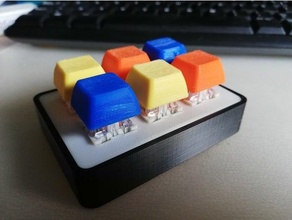 macro keyboard case cherry mx keyboard macro keyboard 3d print model - Mito3D