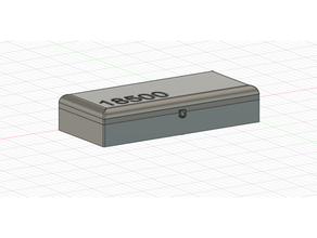 18500 battery box 3d print model - Mito3D