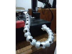 anet et4 bed cable chain guide 3d print model - Mito3D
