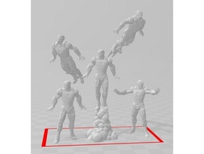 hierro hombre figura maravilla crisis protocolo mesa 3d print model - Mito3D