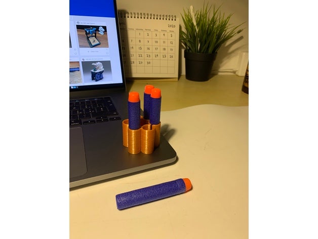 nerf's bullet holder nerf gun prop bullets 3D print model - Mito3D