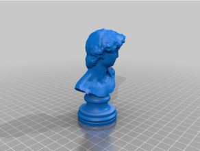 michelangelo david bust bust david michelangelo sculpture 3d print model - Mito3D