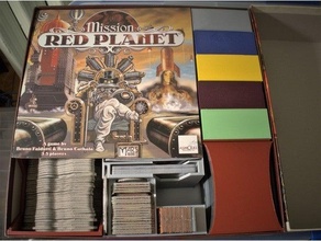 mission red planet 1st edition box organizer boardgame boardgames inserts board game insert mars 3d print model - Mito3D