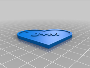 personalizzato cuore namejhfj regalo etichetta 3d print model - Mito3D