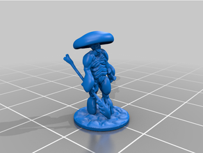 cogumelo lutador masmorras dragões fantasia figura jogos miniatura tampo mesa 3d print model - Mito3D