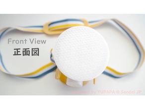covid-19 mask ver3 coronavirus face facecoveringchallenge japan sendai 3d print model - Mito3D